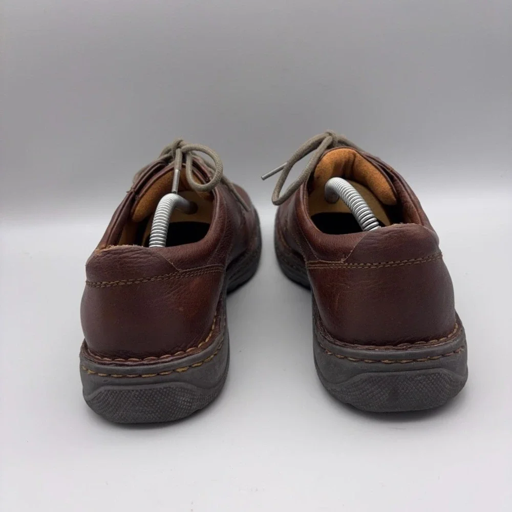 Born Shoes Mens 9 Brown Leather Lace Up Oxford Casual Comfort Work Heavy